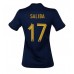 Frankrike William Saliba #17 Replika Hemma matchkläder Dam VM 2022 Korta ärmar